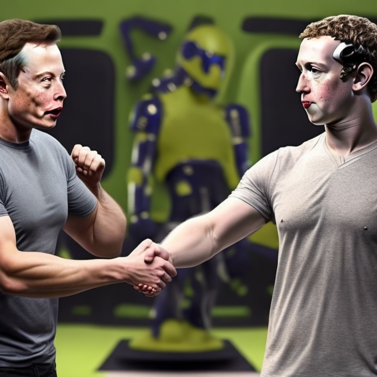 Elon Musk vs Mark Zuckerberg in a Cage