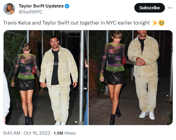 Taylor Swift and Travis Kelce Spotted Together for Second Date