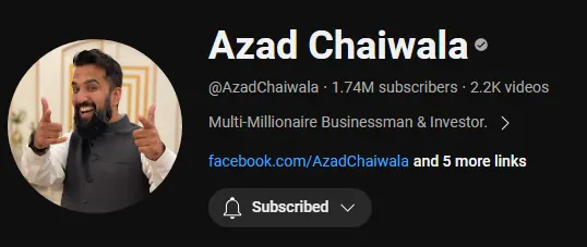 Azad Chaiwala Net Worth _ Biography Youtube success