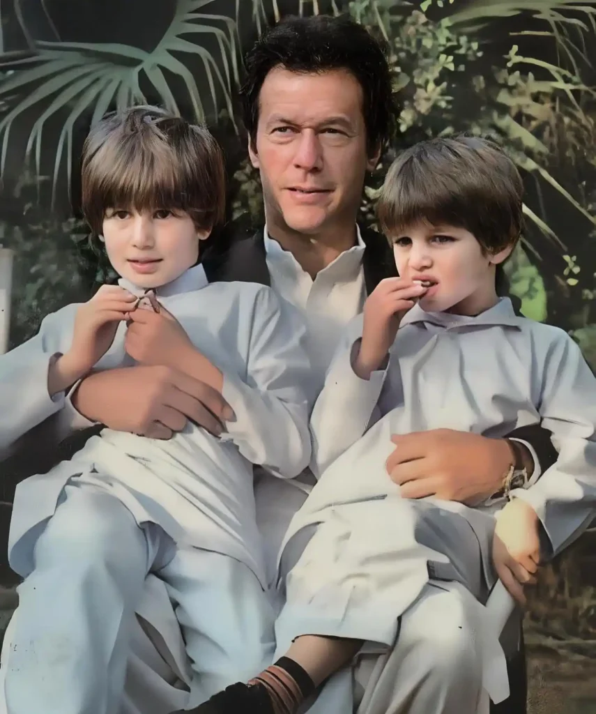 imran khan with his sons at bani gala house