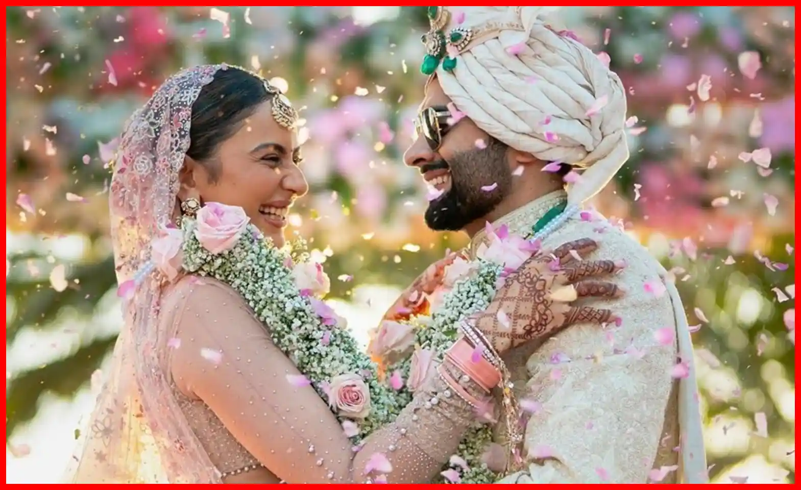Indian actress Rakul Preet and Jackie Bhagnani's first glimpse after their wedding