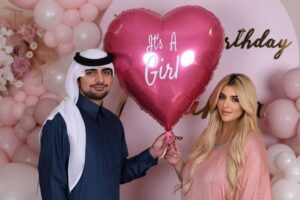 Princess Sheikha Mehra and Sheikh Mana are expected to have a small baby girl.